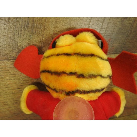 Vintage 1981 Dakin 8" Plush Garfield "Love Struck" Window Cling Heart Arrow - Picture 5 of 7